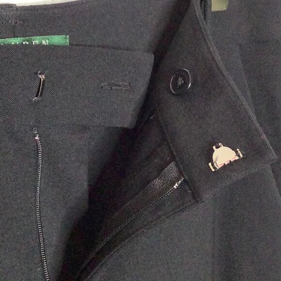 LAUREN RALPH LAUREN Sz 4 Cropped Black slacks - Picture 4 of 7